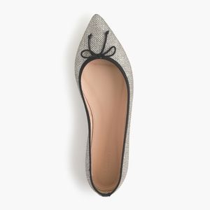 J.Crew Gemma Glitter Flat 8